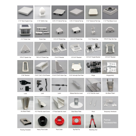 PVC Fence Panels accessoires